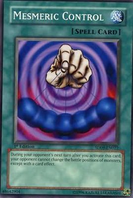 Mesmeric Control - SD09-EN022 - Common 1st Edition Structure Deck: Dinosaur&#39;s Rage 1st Edition Singles