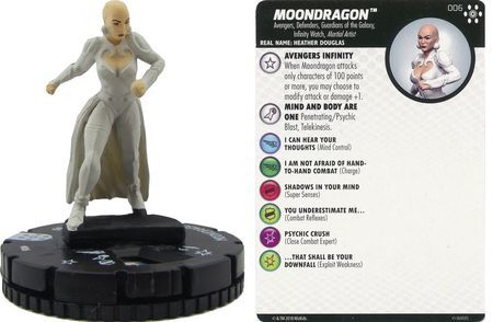 Moondragon #006 Avengers Infinity Marvel Heroclix Marvel: Avengers Infinity Singles *Sin Tarjeta*