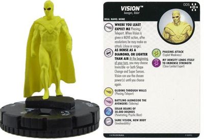 Vision #005 Avengers Infinity Marvel Heroclix Marvel: Avengers Infinity Singles *Sin Tarjeta*
