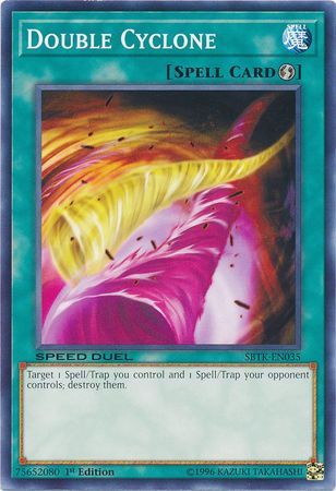 Double Cyclone - SBTK-EN035 - Common 1st Edition Speed Duel: Trials of the Kingdom Singles *Espanol*