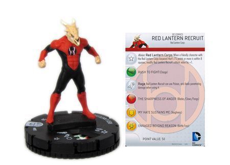 Red Lantern Recruit #002 War of Light DC Heroclix War of Light Singles *Sin Tarjeta*