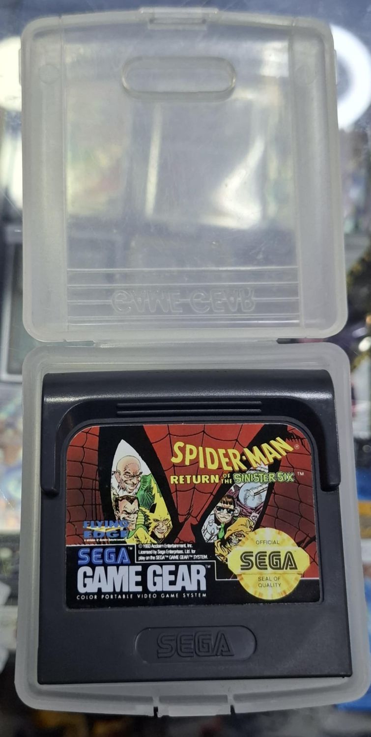 SH SPider Man Return of the Sinister Six Sega Game Gear Cartucho