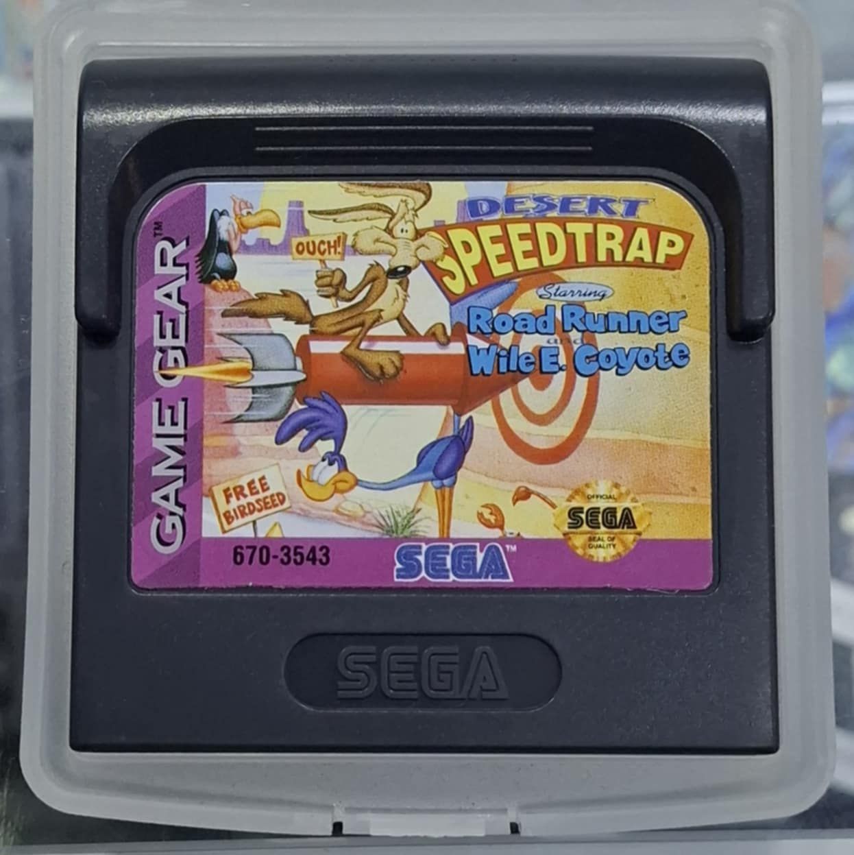 SH Desert Speedtrap Starring Road Runner and Wile E Coyote Sega Game Gear