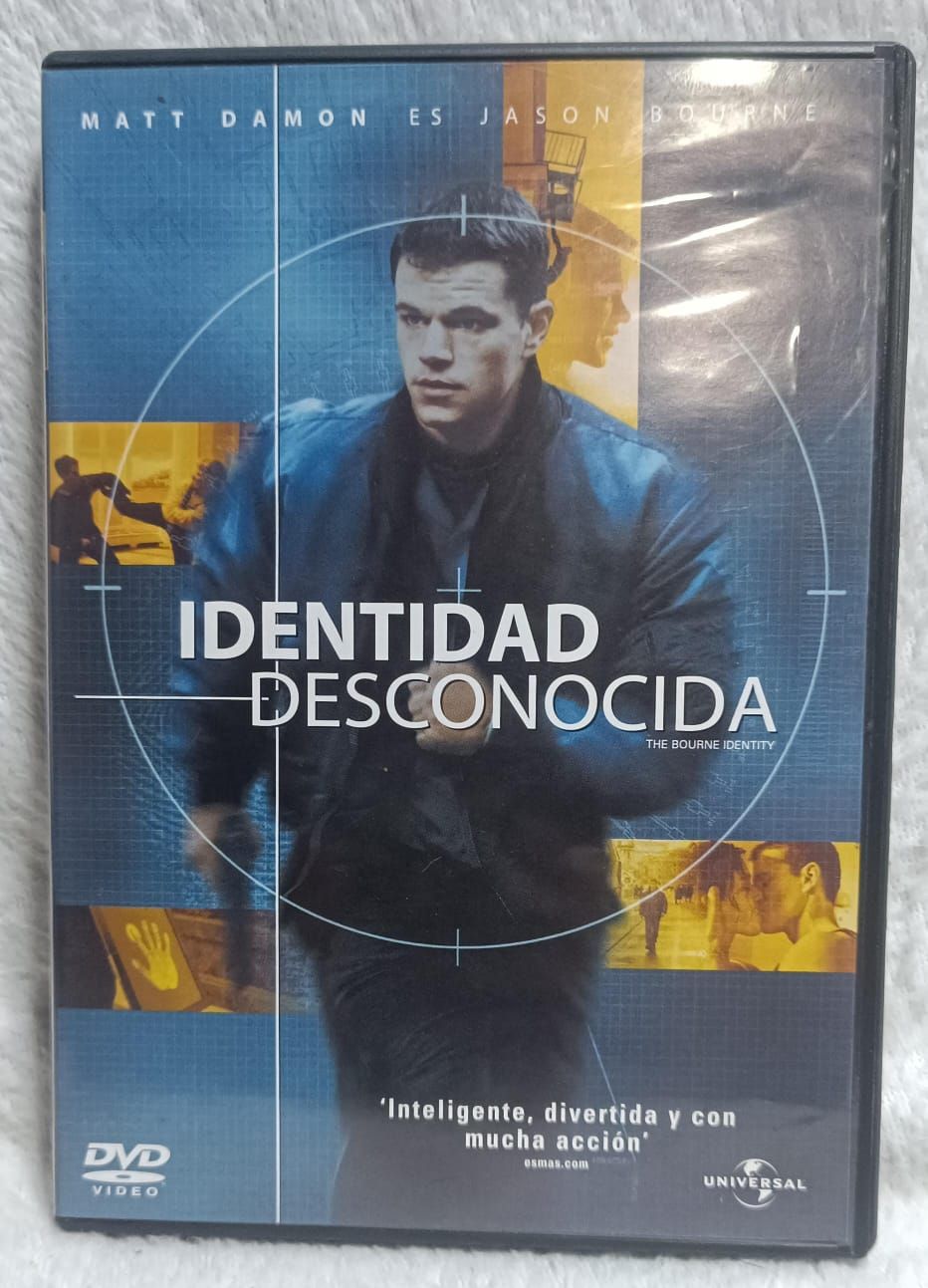 NELA-t,  Identidad Desconocida (The Bourne Identity) Año  2002 película en DVD Idioma y Subtitulos en Espanol e Ingles.