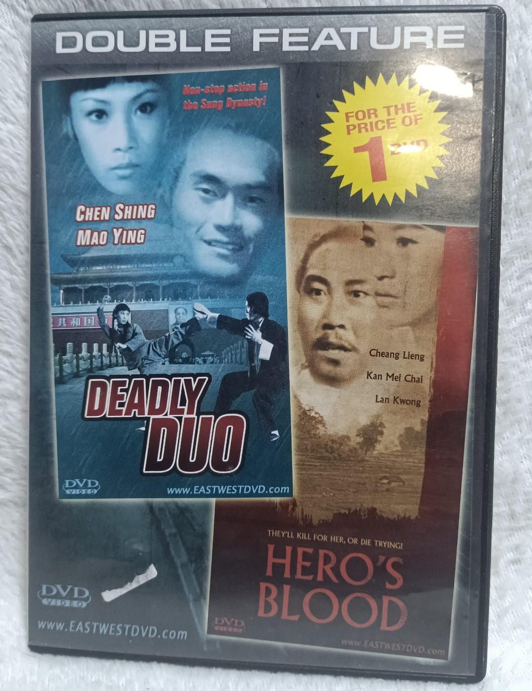 NELA-t, Deadly Duo / Hero&#39;s Blood DVD de doble función titulado Subtitulos e Idiomas en Espanol