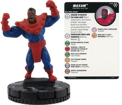 Maxam #028 Avengers Infinity Marvel Heroclix Marvel: Avengers Infinity Singles *Sin Tarjeta*