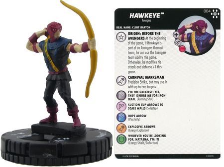 Hawkeye #004 Avengers Infinity Avengers Infinity Marvel Heroclix Marvel: Avengers Infinity Singles *Sin Tarjeta*