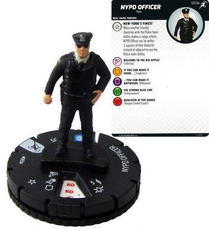NYPD Officer #003a Superior Foes of Spider-Man Marvel Heroclix Marvel: The Superior Foes of Spider-Man Singles *Sin Tarjeta*