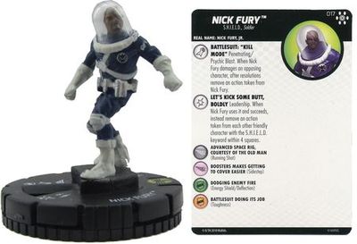 Nick Fury #017 Avengers Infinity Marvel Heroclix Marvel: Avengers Infinity Singles *Sin Tarjeta*