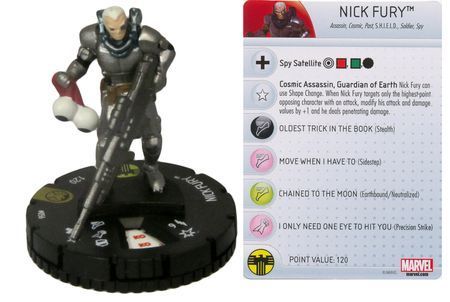 Nick Fury #056 Nick Fury, Agent of S.H.I.E.L.D. Marvel Heroclix Marvel: Nick Fury, Agent of Shield Singles *Sin Tarjeta*