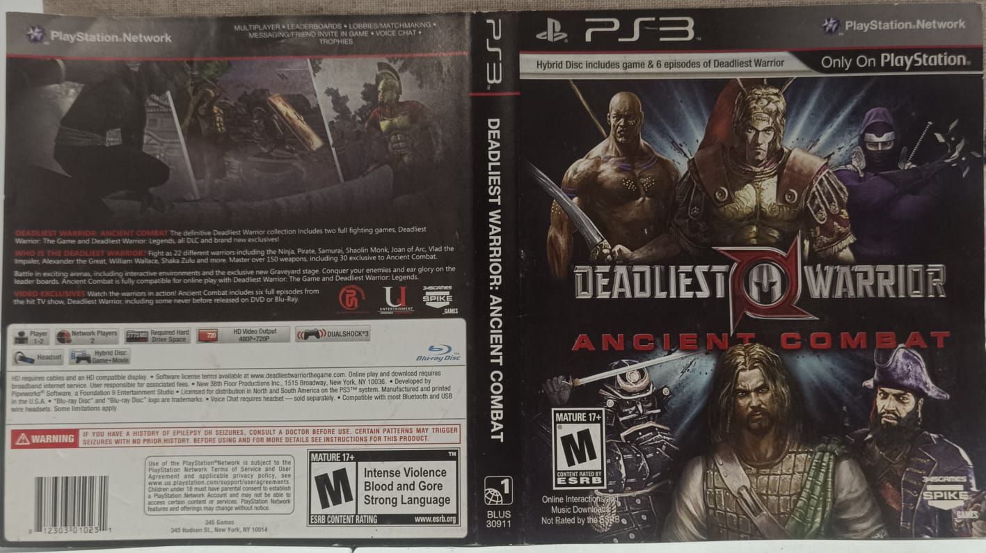 NELA-q, Deadliest Warrior Ancient Combat Portada