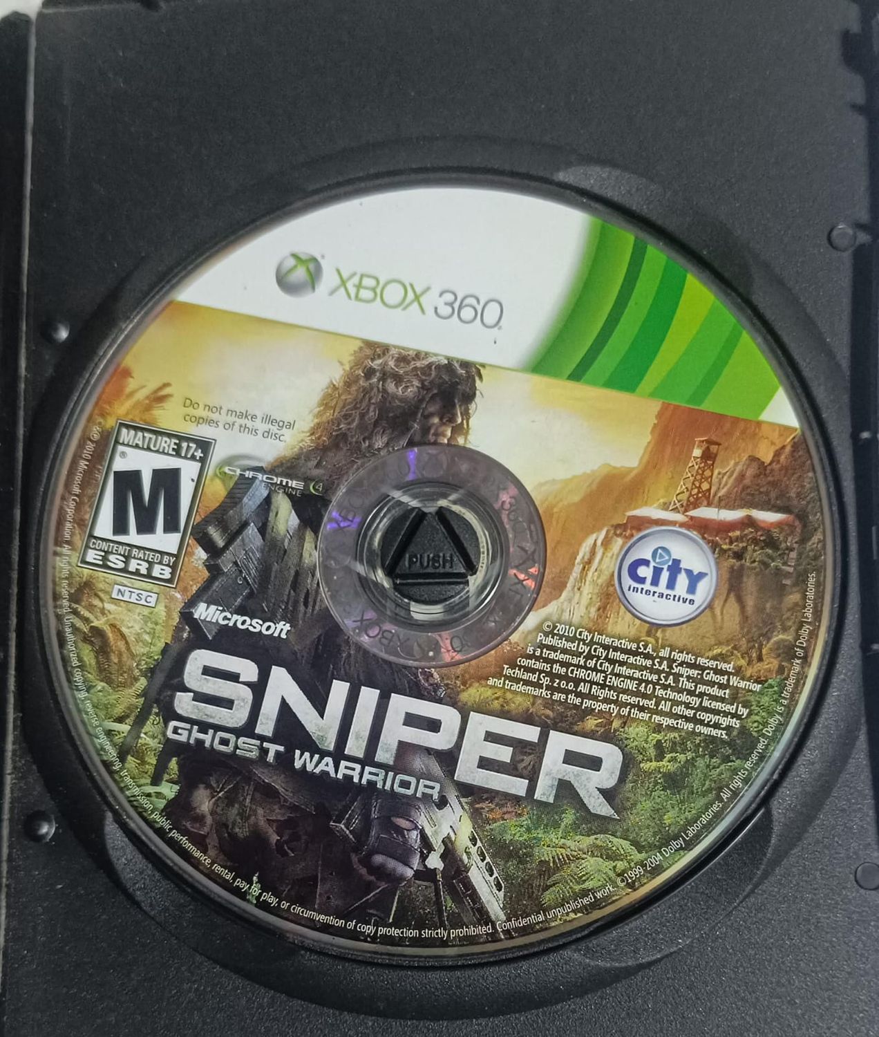 NELA-p, &quot;Sniper: Ghost Warrior&quot; para Xbox 360.