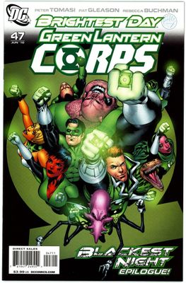 NELA Green Lantern Corps Comic Issue 47 Brightest Day Blackest Night Epilogue