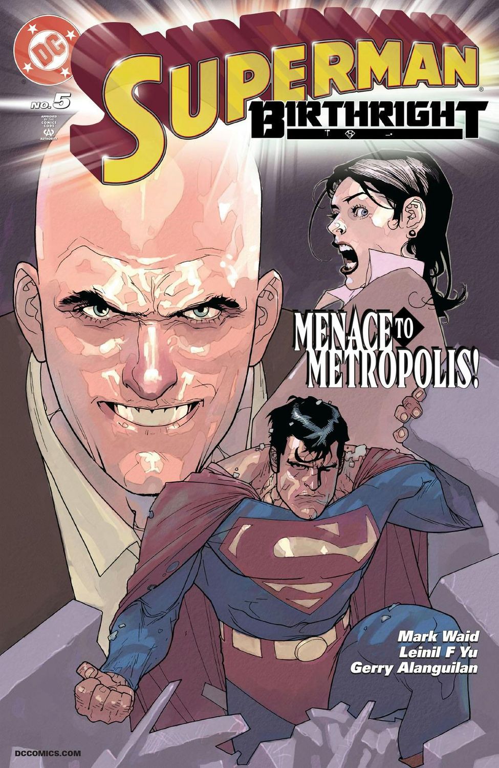 NELA-k, Superman Comic Issue 5 Birthright Menace to Metropolis