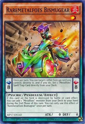 Raremetalfoes Bismugear - MP17-EN142 - Common 1st Edition 2017 Mega-Tins 1st Edition Singles