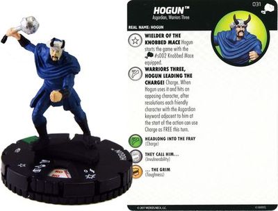 Hogun #031 The Mighty Thor Marvel Heroclix (Equipment not included) The Mighty Thor Singles *Sin Tarjeta*
