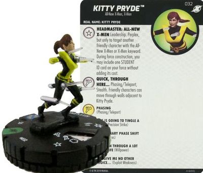 Kitty Pryde #032 X-men Xavier&#39;s School Marvel Heroclix Marvel: X-Men Xavier&#39;s School Singles *Sin Tarjeta*