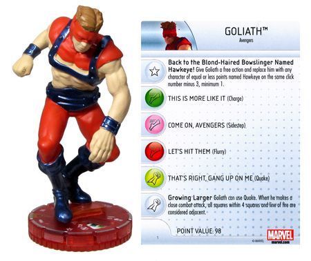 Goliath #066 Chase Rare Avengers Assemble Marvel Heroclix Marvel: Avengers Assemble Singles *Sin Tarjeta*