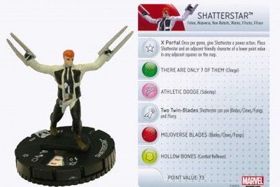 Shatterstar #010 Wolverine and the X-Men Marvel Heroclix Wolverine &amp; the X-Men Booster Set *Sin Tarjeta*