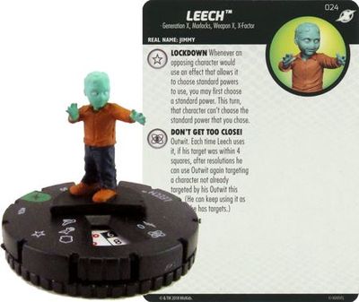 Leech #024 X-men Xavier&#39;s School Marvel Heroclix Marvel: X-Men Xavier&#39;s School Singles *Sin Tarjeta*