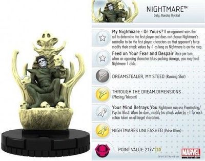 Nightmare #042 Amazing Spider-Man Marvel Heroclix Amazing Spider-Man Booster Set Singles *Sin Tarjeta*