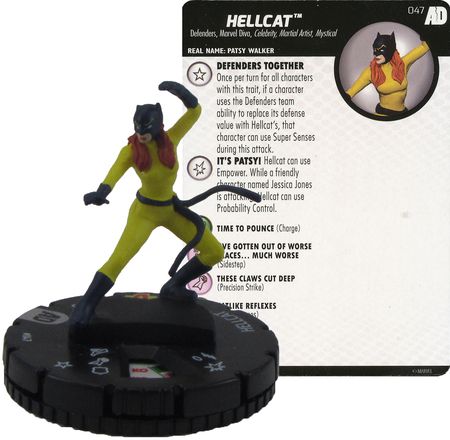 Hellcat #047 Avengers/Defenders War Booster Set Marvel Heroclix Avengers Defenders War Singles *Sin Tarjeta*