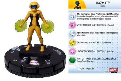 Hazmat #006 Avengers Assemble Marvel Heroclix Marvel: Avengers Assemble Singles *Sin Tarjeta*