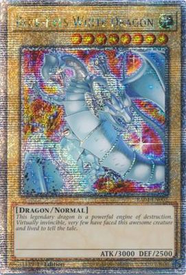 SJ Blue-Eyes White Dragon (New Art) - RA04-EN002 - QCR 1st Edition Quarter Century Stampede 1st Edition Singles (Espanol)
