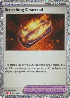 Scorching Charcoal - 026/034 - CLC Pokemon Trading Card Game Classic