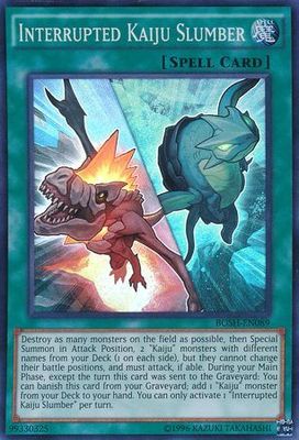 Interrupted Kaiju Slumber - BOSH-EN089 - Super Rare Unlimited Breakers of Shadow Unlimited Singles