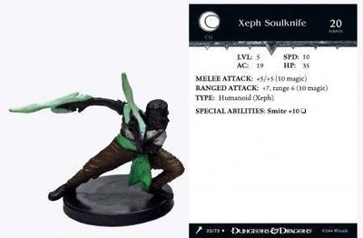 SH Xeph Soulknife #22 Giants of Legend D&amp;D Miniatures Giants of Legend (D&amp;D) *Sin Tarjeta*