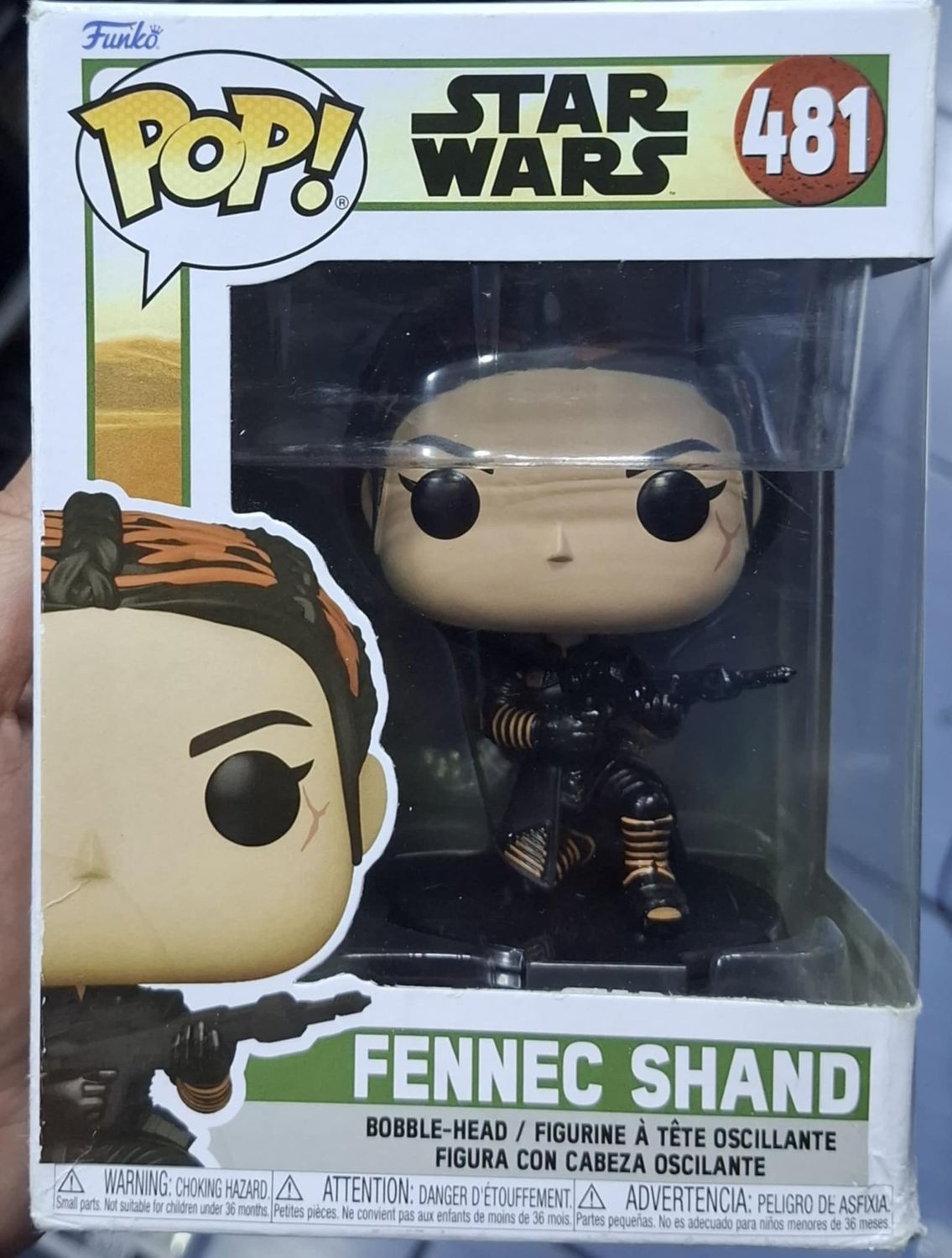 SJ Fennec Shand Figura Funko Pop Star Wars Figura (Caja Danada)