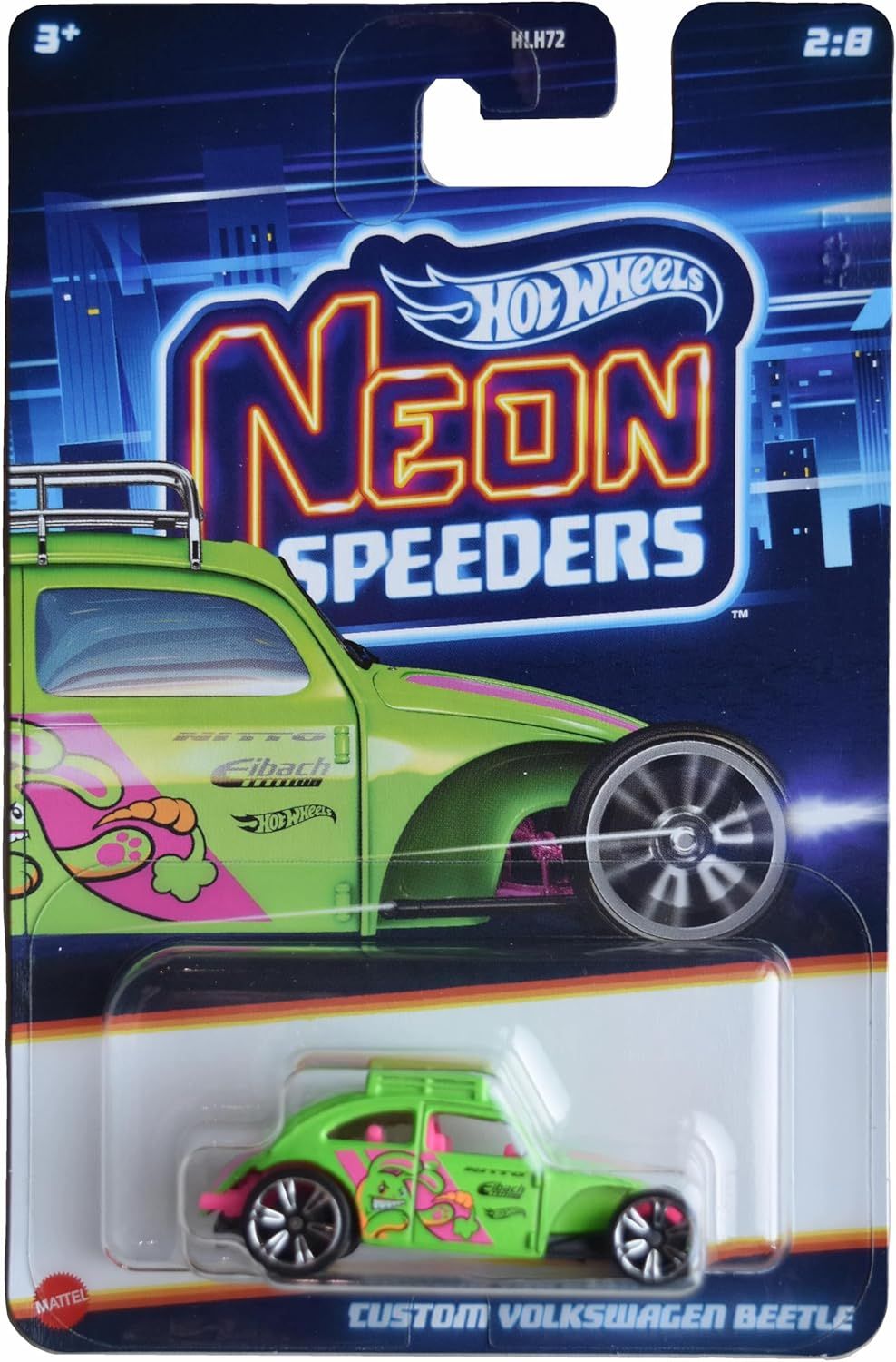 SH14 Custom Volkswagen Beetle Hot Wheels Neon Speeders