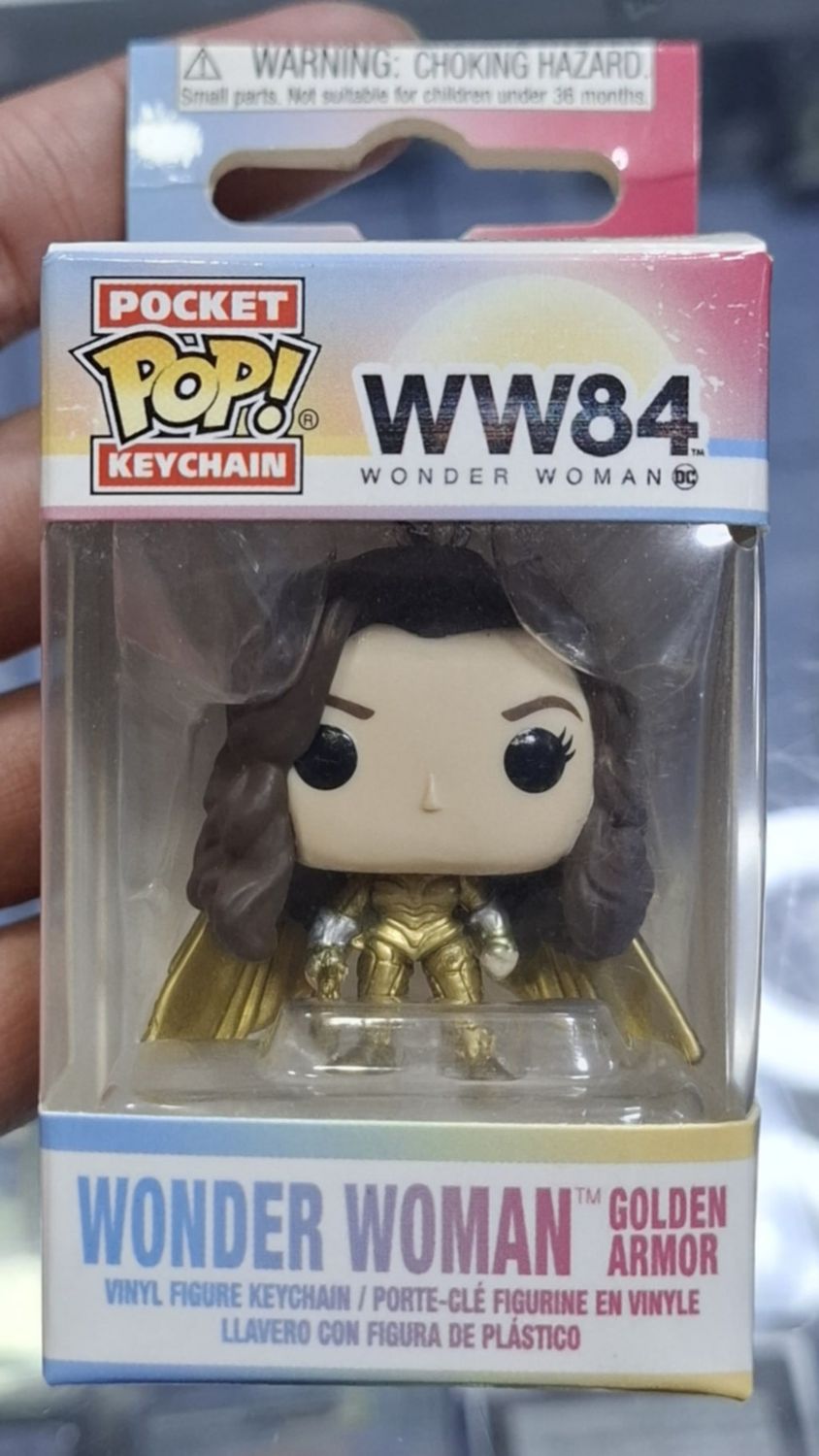 SH14 Wonder Woman Figura LLavero Golden Armor Pocket Pop Keychain