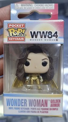 SH14 Wonder Woman Figura LLavero Golden Armor Pocket Pop Keychain