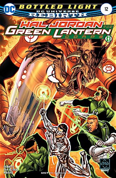 NELA-k, Hal Jordan and the Green Lantern Corps Comic Issue 12 Bottled Light DC Universe Rebirth