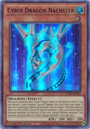 Cyber Dragon Nachster (Blue) - LDS2-EN032 - Ultra Rare 1st Edition Legendary Duelists: Season 2 [LDS2] 1st Edition Singles