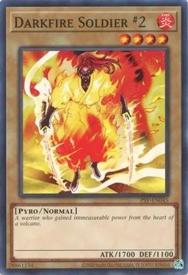 Darkfire Soldier #2 - PSV-EN045 - Common Unlimited (25th Reprint) Pharaoh&#39;s Servant 25th Anniversary Singles