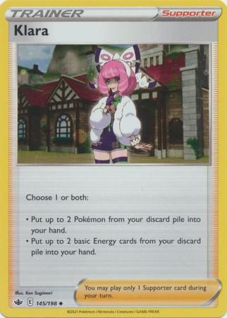 Klara - 145/198 - Alternate Holo Promo Pokemon Sword &amp; Shield Promos