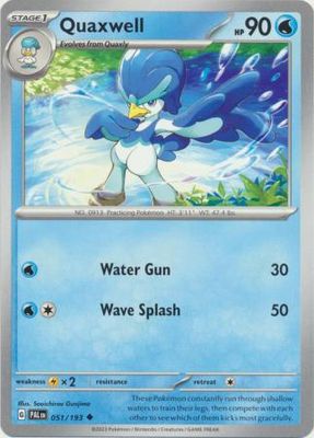 Quaxwell - 051/193 - Uncommon Scarlet &amp; Violet: Paldea Evolved Singles