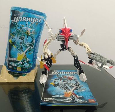SH15 Pridak Bionicle Figura Lego Completa Serie Barraki 8921