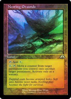 SJ Nesting Grounds 437 - Showcase / Retro Frame Foil Modern Horizons 3 Collector Booster Foil Singles