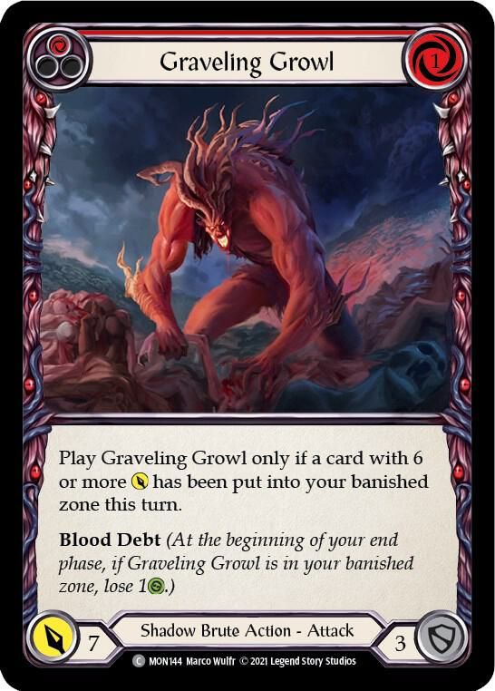 Graveling Growl (Red) - Monarch (MON) Monarch