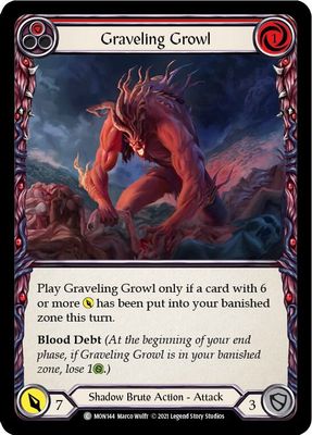 Graveling Growl (Red) - Monarch (MON) Monarch