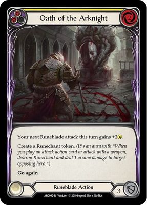 Oath of the Arknight (Yellow) - Arcane Rising (ARC) Arcane Rising