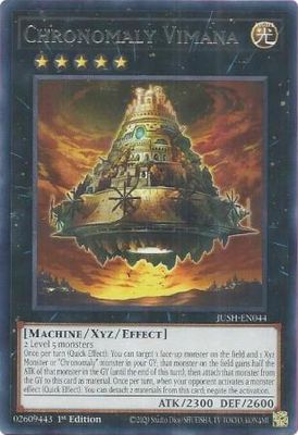 Chronomaly Vimana - JUSH-EN044 - Rare 1st Edition Justice Hunters 1st Edition Singles