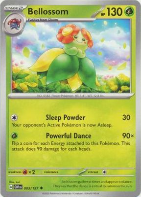 Bellossom - 003/197 - Uncommon Scarlet &amp; Violet: Obsidian Flames Singles