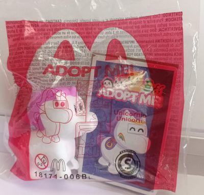 NELA-q, Unicornio  &quot;Adopt Me!&quot;  McDonald&#39;s Juguete