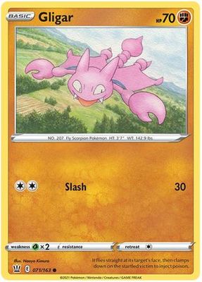 Gligar - 071/163 - Common Sword &amp; Shield: Battle Styles Singles