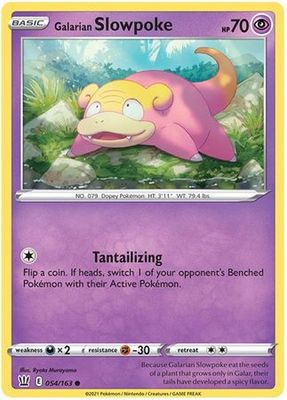 Galarian Slowpoke - 054/163 - Common Sword &amp; Shield: Battle Styles Singles